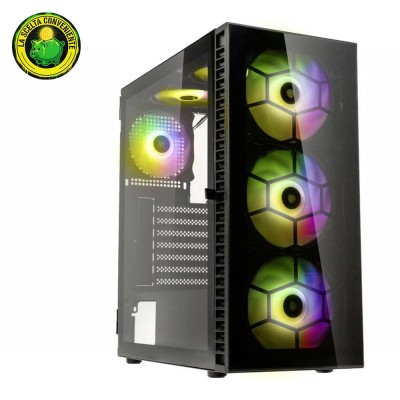 Kolink Observatory HF Glass Black ARGB Case Midi Tower Vetro Temperato No-Power minITX/mATX/ATX