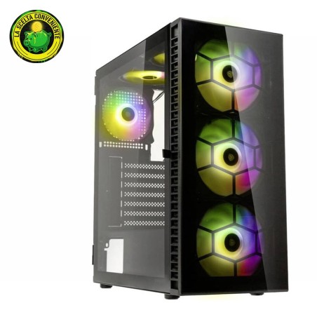 Kolink Observatory HF Glass Black ARGB Case Midi Tower Vetro Temperato No-Power minITX/mATX/ATX