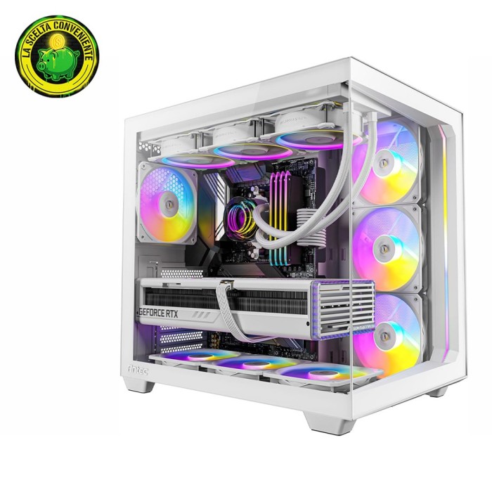 Antec C5 White ARGB Case Midi Tower No-Power ATX/mATX/Mini-ITX