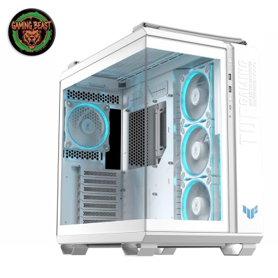 Asus TUF Gaming GT502 Horizon White ARGB Midi Tower Vetro Temperato No-power ATX/mATX/Mini-ITX