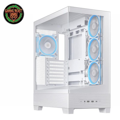 ASUS A31 Plus White Middle Tower Vetro Temperato No-Power ATX/mATX/Mini-ITX