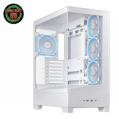 ASUS A31 Plus White Middle Tower Vetro Temperato No-Power ATX/mATX/Mini-ITX