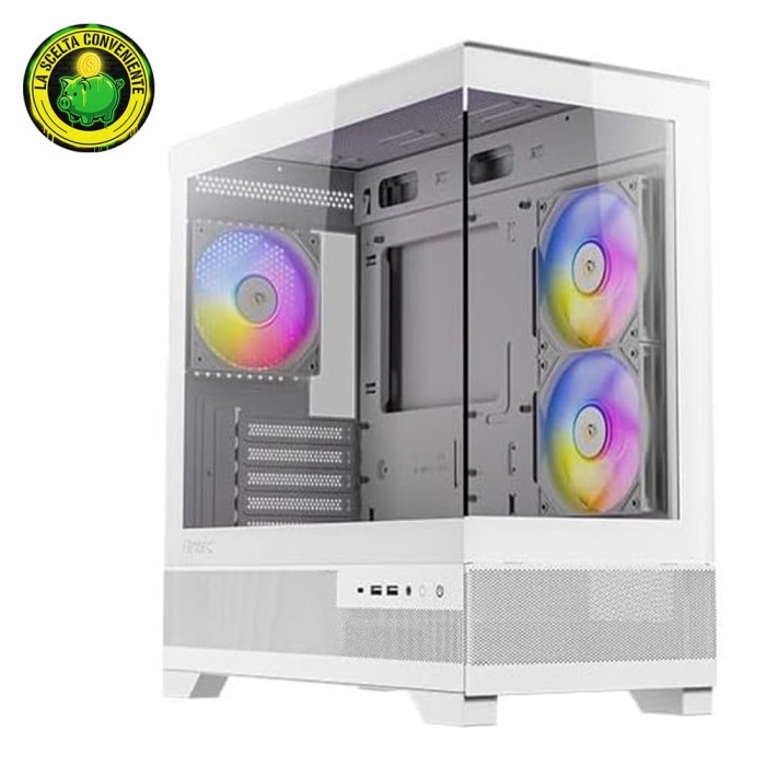 Antec CX500M ARGB White Case Mini Tower No-Power mATX/Mini-ITX