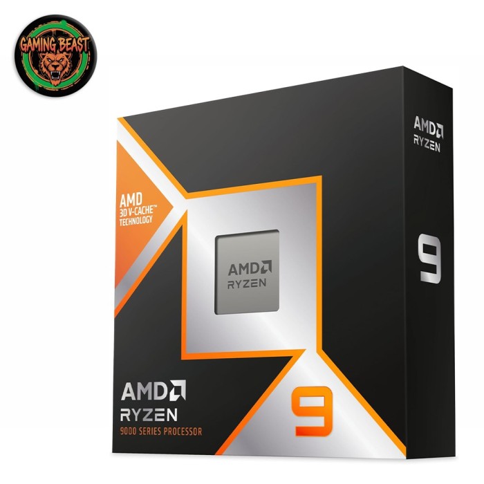 Processore CPU top di gamma AMD Ryzen 9 9950X3D a 16 core per socket AM5.