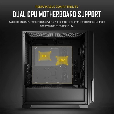 Case PC Mid Tower Antec P20CE ad alto flusso d'aria con pannello frontale in metallo traforato.