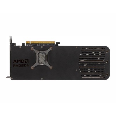Scheda video da gaming PowerColor Reaper Radeon RX 9070 XT da 16GB a tre ventole.