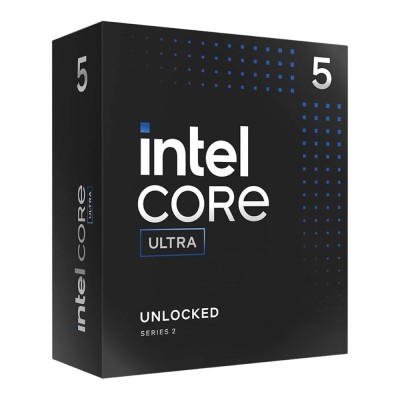 Processore Intel Core Ultra 5 245KF in confezione box per socket LGA 1851.