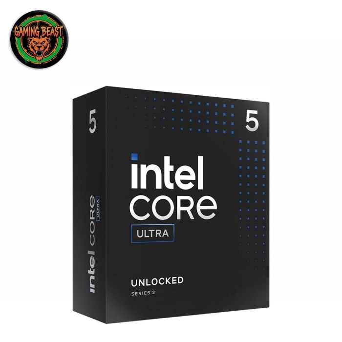 Processore Intel Core Ultra 5 245KF in confezione box per socket LGA 1851.