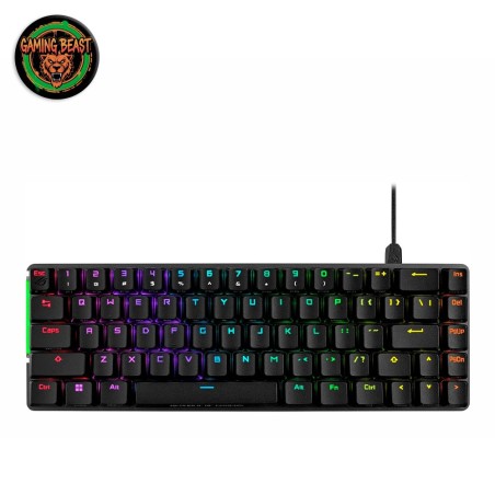 Tastiera da gaming meccanica 65% Asus ROG Falchion Ace in colore nero.