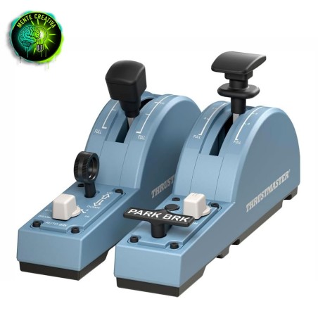 Modulo di espansione Thrustmaster TCA Quadrant Add-On Airbus Edition con leve per flap e aerofreni.