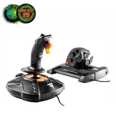 Sistema HOTAS Thrustmaster T.16000M FCS con joystick H.E.A.R.T. e manetta TWCS per PC.