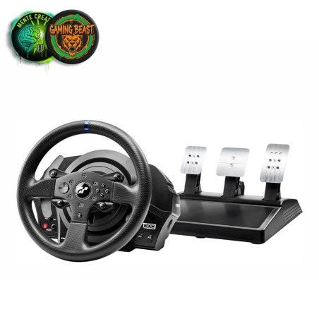 Volante e pedaliera da sim racing Thrustmaster T300 RS GT Edition per PC e PlayStation.