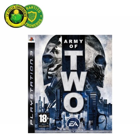 Copertina completa del gioco Army of Two per Sony PlayStation 3, con custodia danneggiata.