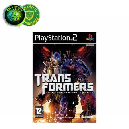 Copertina completa del gioco Transformers: La vendetta del caduto per Sony PlayStation 2.