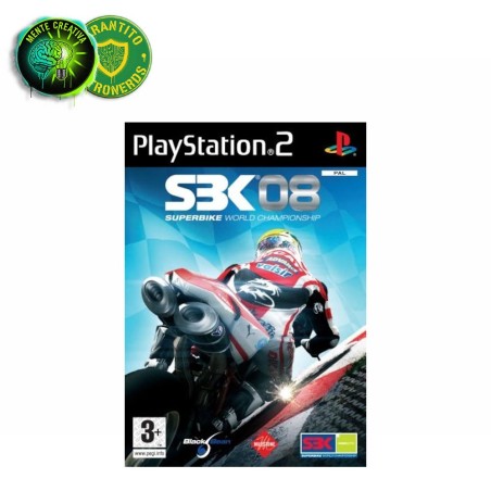 Copertina completa del gioco SBK-08 Super Bike World Championship per Sony PlayStation 2.