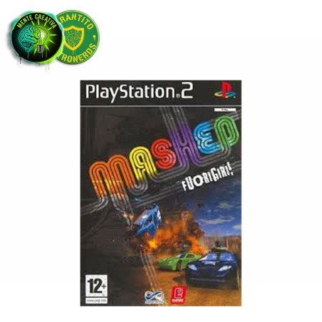Copertina completa del gioco Mashed Fuorigiri per Sony PlayStation 2, con manuale.