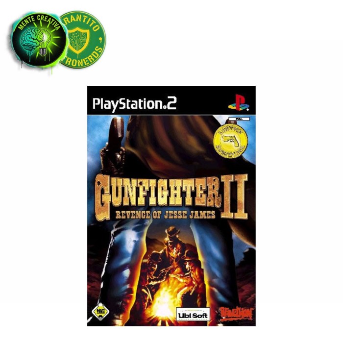 Copertina completa del gioco Gunfighter II: Revenge of Jesse James per Sony PlayStation 2.