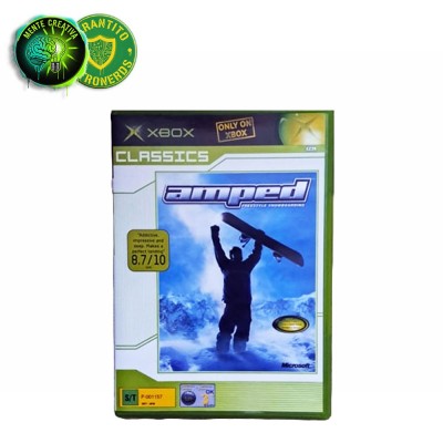 Copertina completa del gioco Amped: Freestyle Snowboarding per Microsoft Xbox (Prima Generazione).