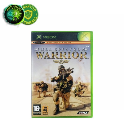 Copertina completa del gioco Full Spectrum Warrior per Microsoft Xbox (Prima Generazione).