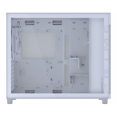Case PC ASUS Prime AP303 TG bianco con pannello laterale in vetro temperato.
