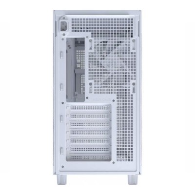 Case PC ASUS Prime AP303 TG bianco con pannello laterale in vetro temperato.