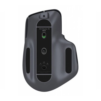 Mouse Logitech MX Master 3S color grafite vista laterale.