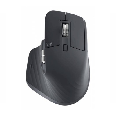Mouse Logitech MX Master 3S color grafite vista laterale.