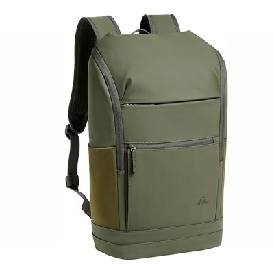 Zaino urbano verde oliva Rivacase Eden 7856 realizzato con materiali riciclati per laptop 15.6 pollici