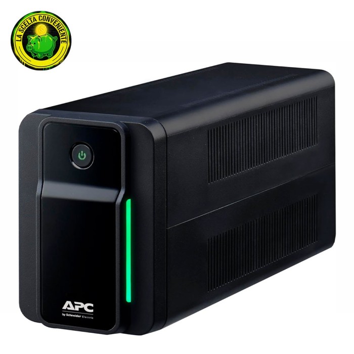Gruppo di continuità nero APC Back-UPS BX500MI in formato tower con LED frontale