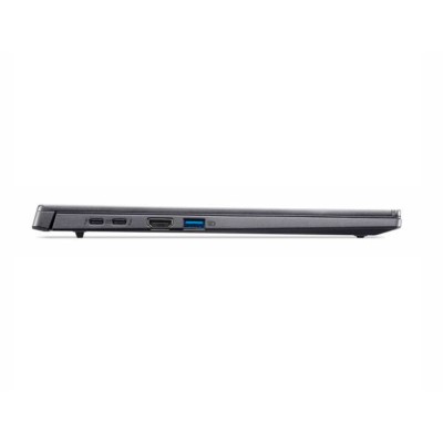 Notebook Acer Aspire 14 AI nero sottile con display OLED e tasto Copilot sulla tastiera.