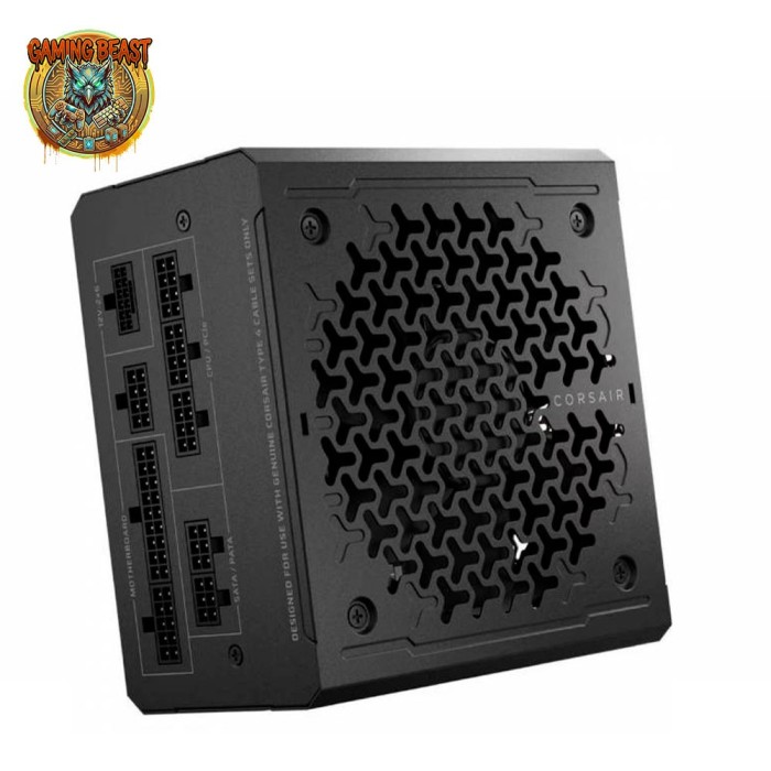 Alimentatore Corsair RM1000e nero da 1000W totalmente modulare con cavi inclusi.