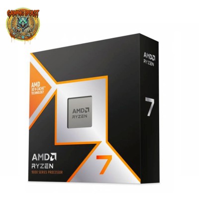 Processore CPU da gaming estremo AMD Ryzen 7 9800X3D con tecnologia 3D V-Cache per socket AM5