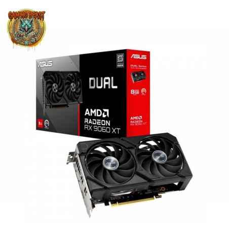 ASUS Dual Radeon RX 9060 XT 8GB | Architettura RDNA 4 | Potenza grafica di nuova generazione