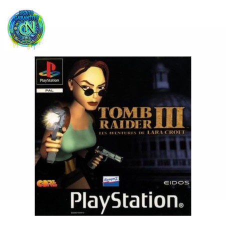Gioco Sony PS1 - Tomb Raider III | Avventura Cult 32-Bit | Il mito di Lara Croft completo di libretto (Manca retrocopertina)