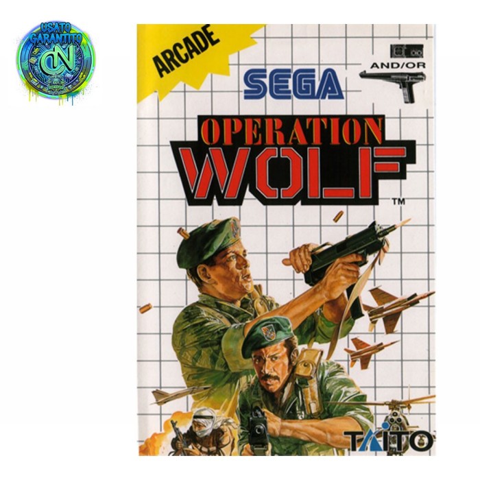 Gioco Sega Master System - Operation Wolf | Cult Light Gun 8-Bit | Lo sparatutto arcade