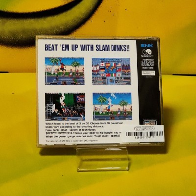 Gioco NEO GEO USA - Street Hoop Neo Geo CD | Cult Arcade Data East | Lo street basketball di SNK con manuale e Spine Card