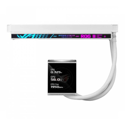 ASUS ROG Strix LC IV 360 ARGB LCD White | Radiatore 360mm LCD | L'impianto total white con display gigante per la tua CPU