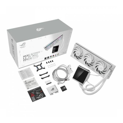 ASUS ROG Strix LC IV 360 ARGB LCD White | Radiatore 360mm LCD | L'impianto total white con display gigante per la tua CPU