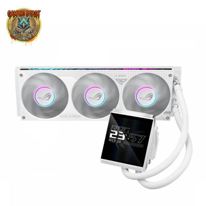 ASUS ROG Strix LC IV 360 ARGB LCD White | Radiatore 360mm LCD | L'impianto total white con display gigante per la tua CPU