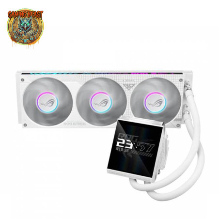 ASUS ROG Strix LC IV 360 ARGB LCD White | Radiatore 360mm LCD | L'impianto total white con display gigante per la tua CPU